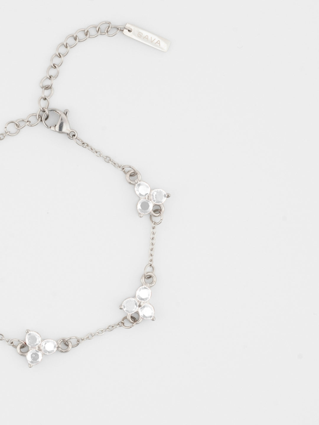 BRACCIALE TRIFOGLIO BIANCO | Argento