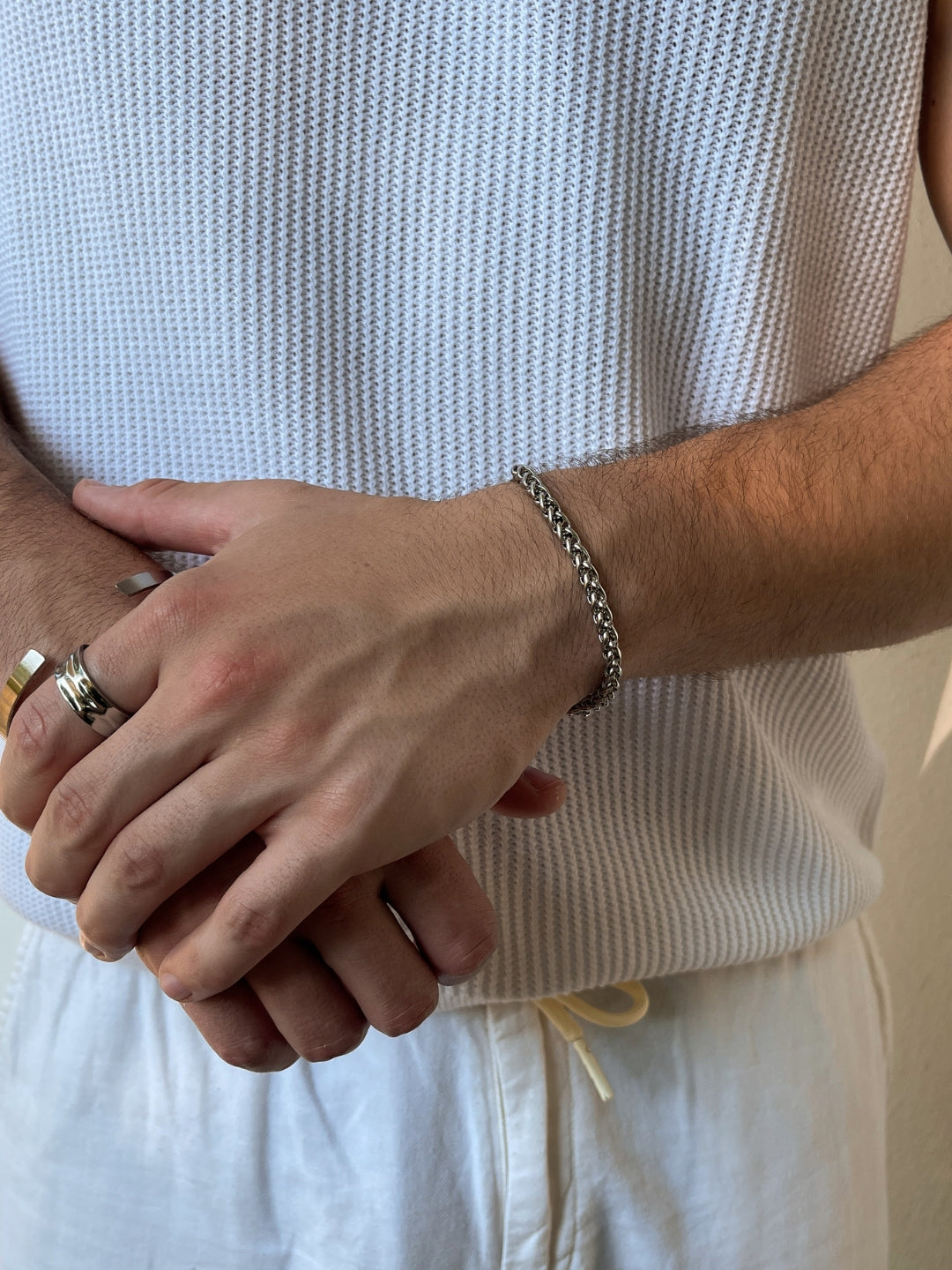 BRACCIALE GRANO 5MM | Argento