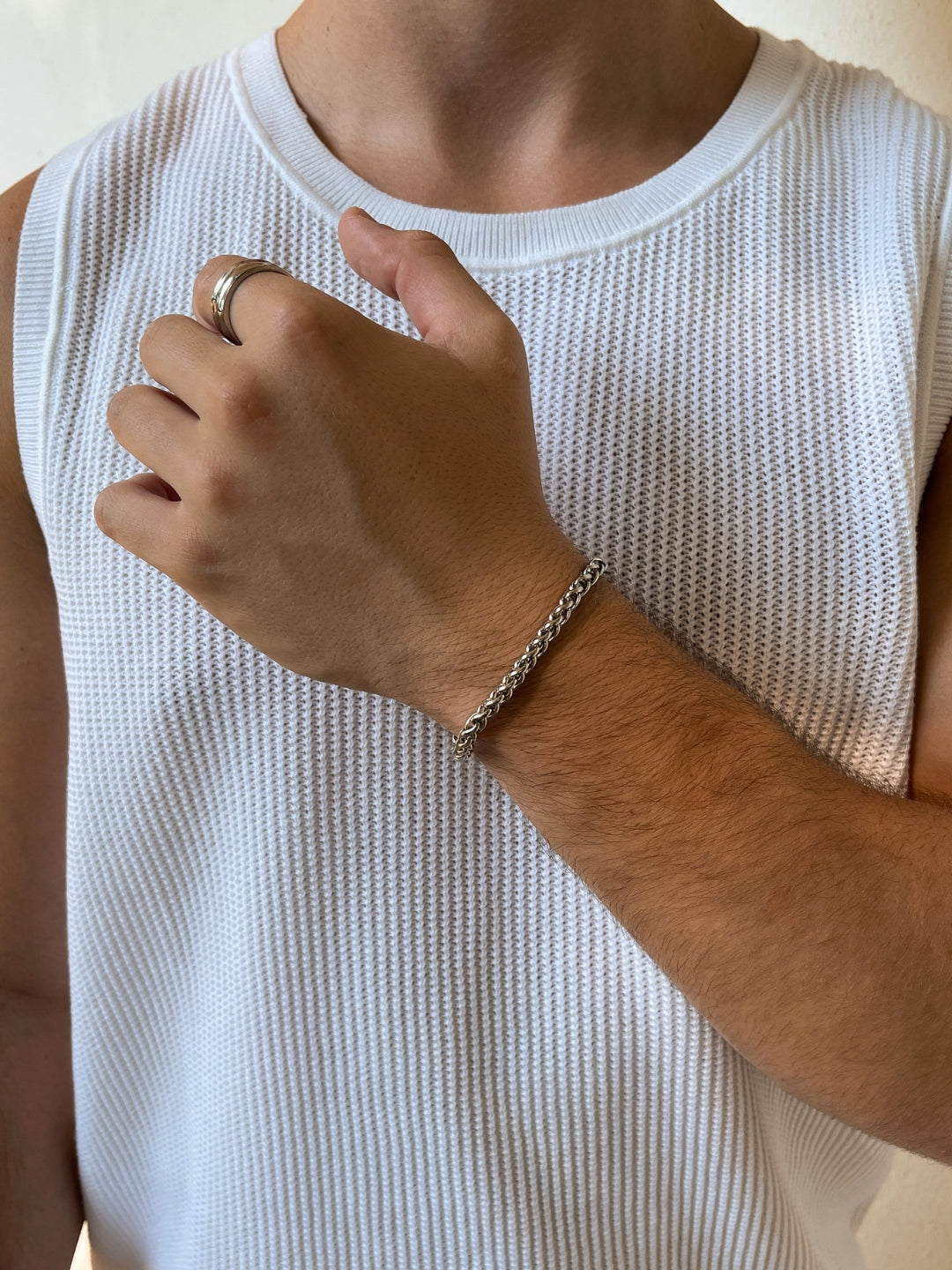 BRACCIALE GRANO 5MM | Argento