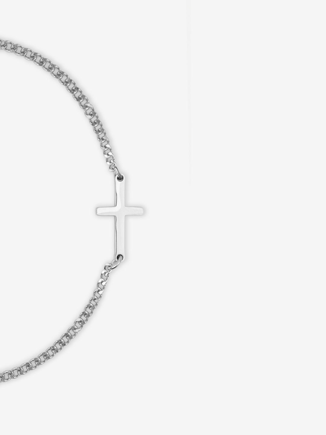 BRACCIALE CROCE | Argento
