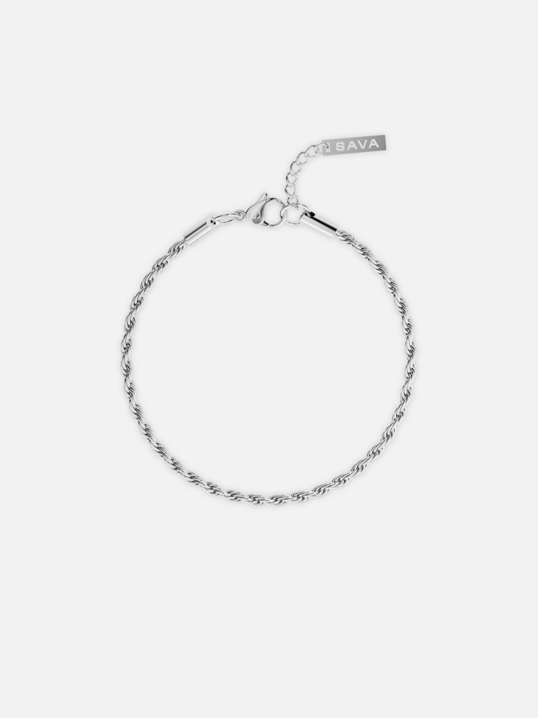 BRACCIALE IN CORDA 3MM | Argento