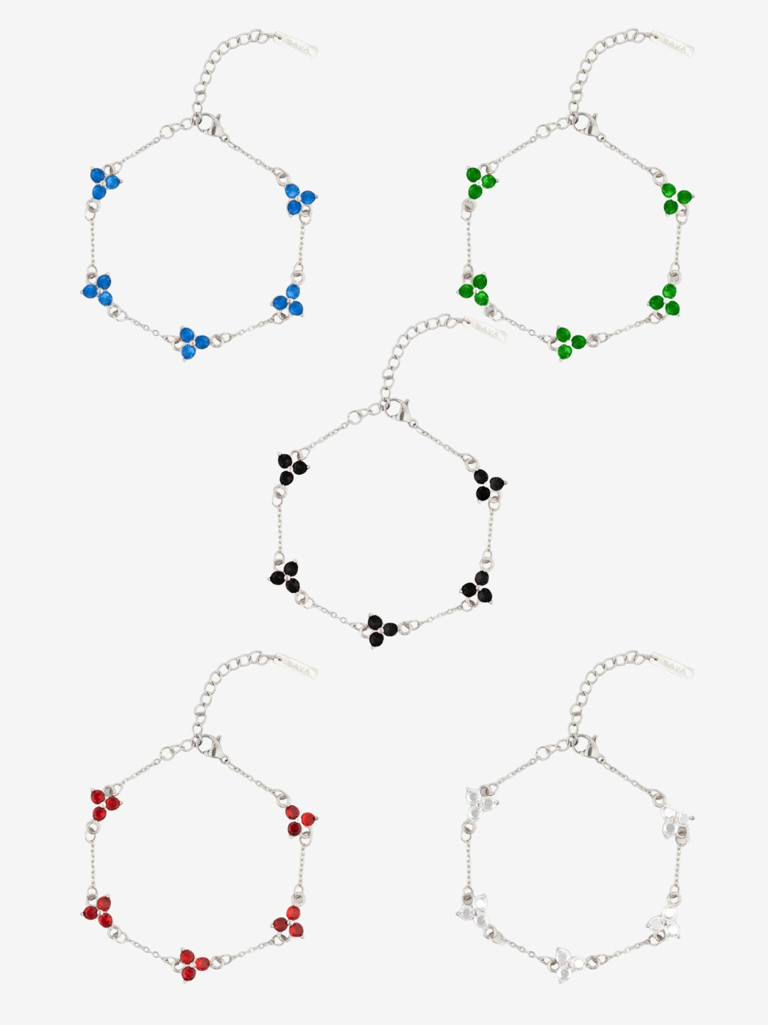 SET BRACCIALE TRIFOGLIO | Argento