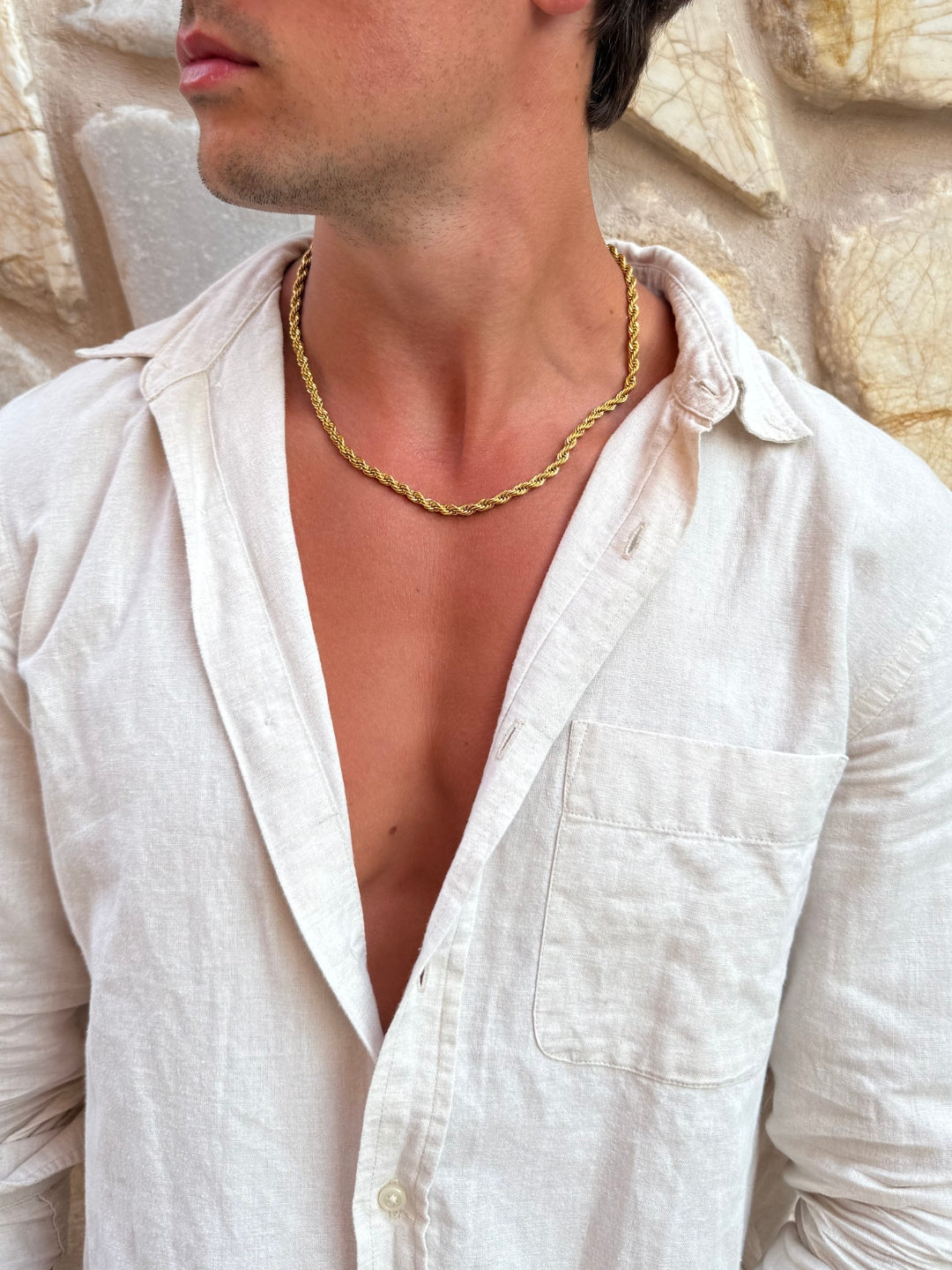 CATENA A CORDA 5 MM | Oro 18K