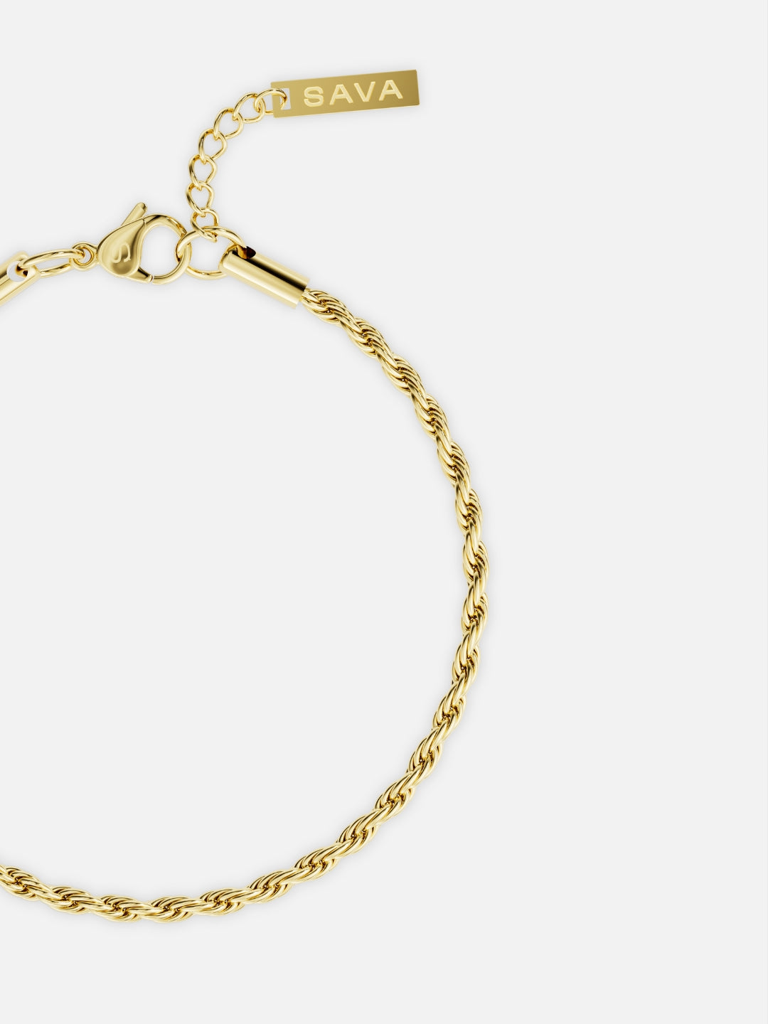 BRACCIALE IN CORDA 3 MM | Oro 18K