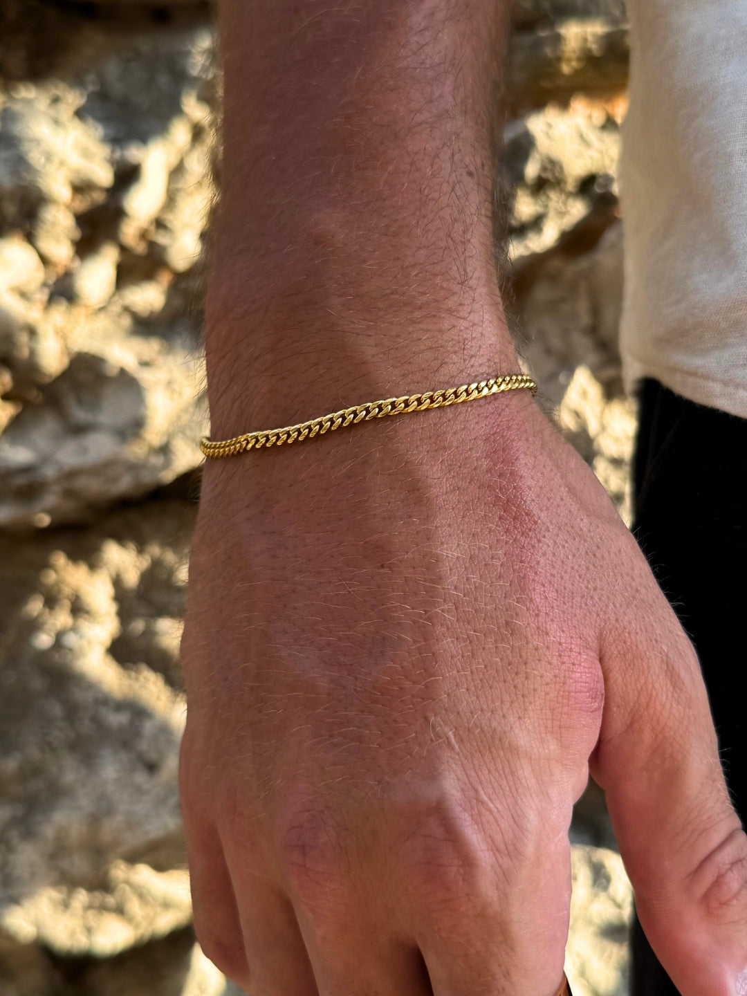 BRACCIALE CUBANO 3MM | Oro 18K