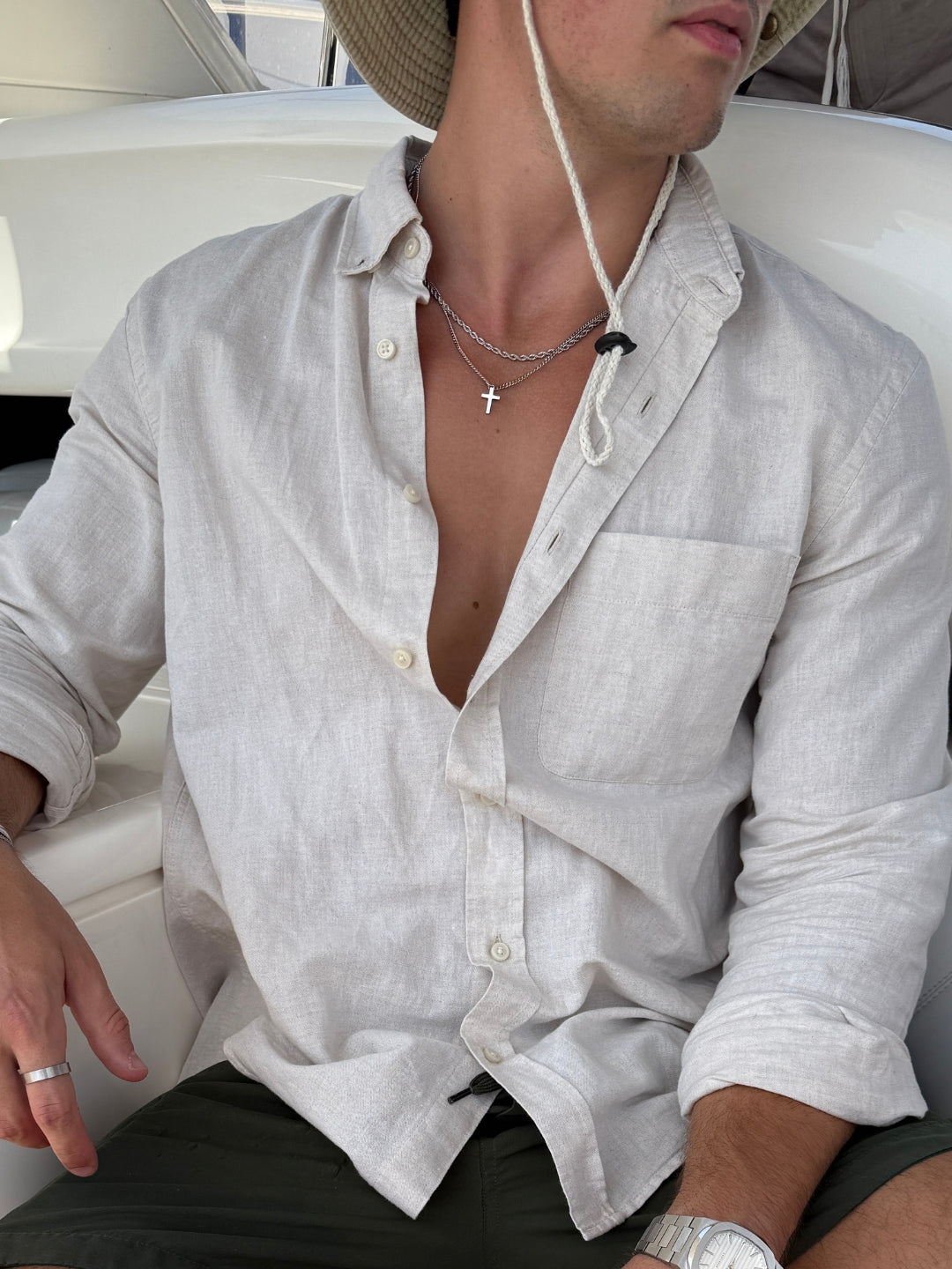 SET CROSS X ROPE 3MM | Argento