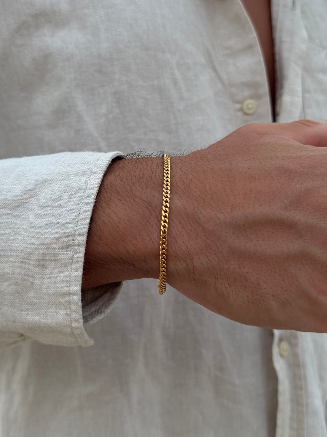 BRACCIALE CUBANO 3MM | Oro 18K
