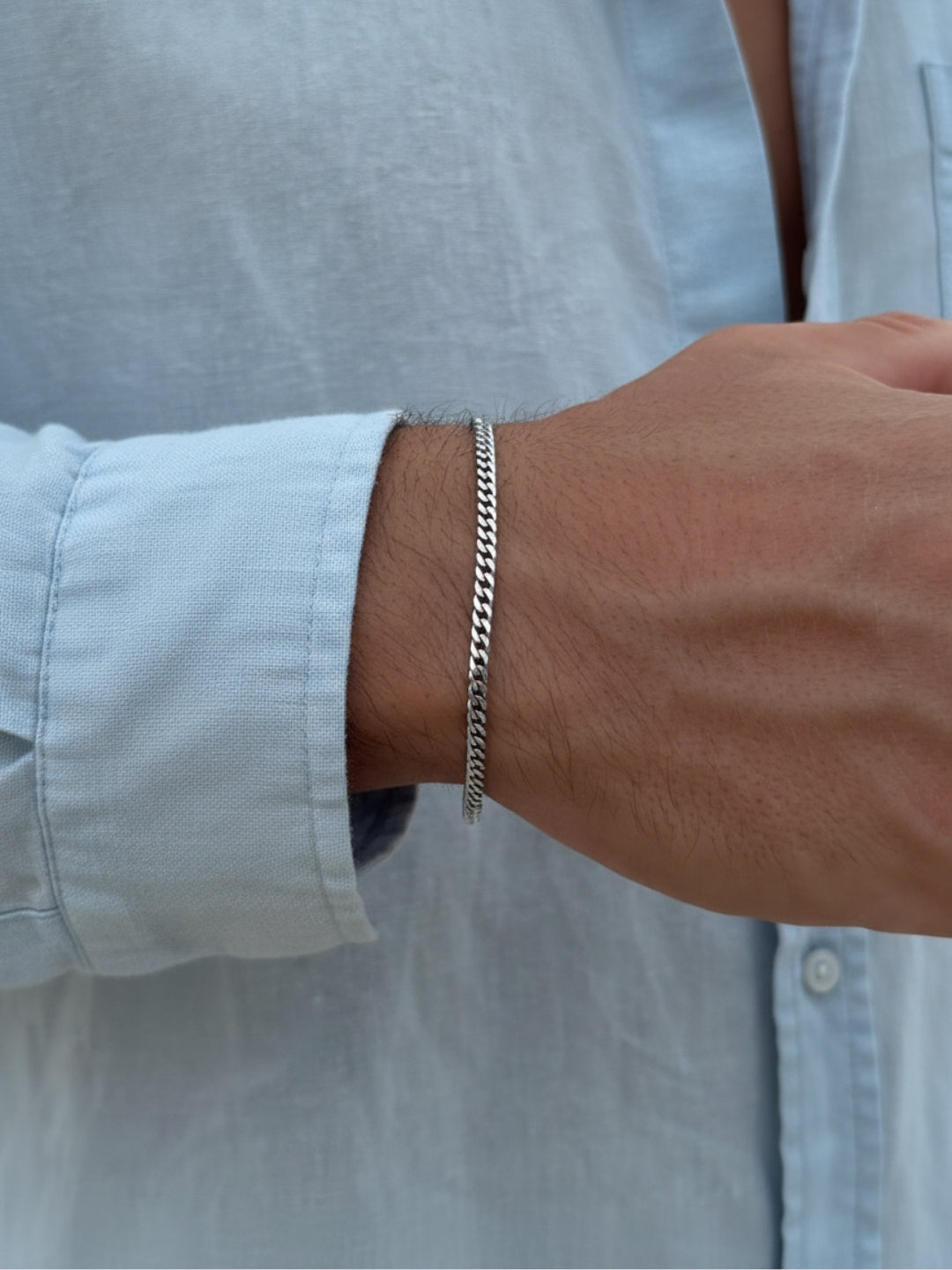BRACCIALE CUBANO 3MM | Argento