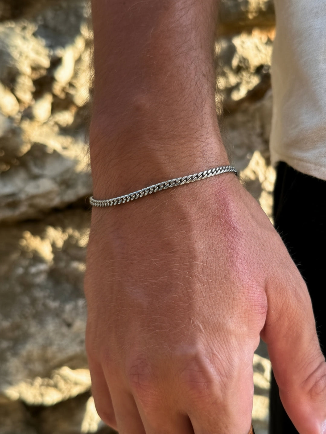 BRACCIALE CUBANO 3MM | Argento