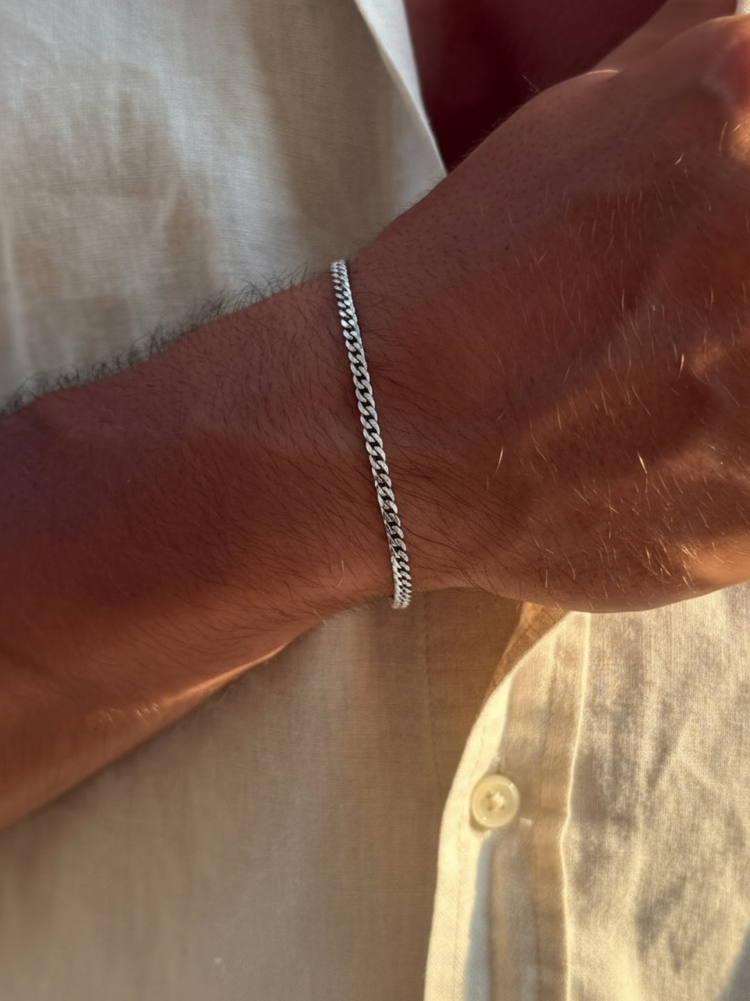 BRACCIALE CUBANO 3MM | Argento