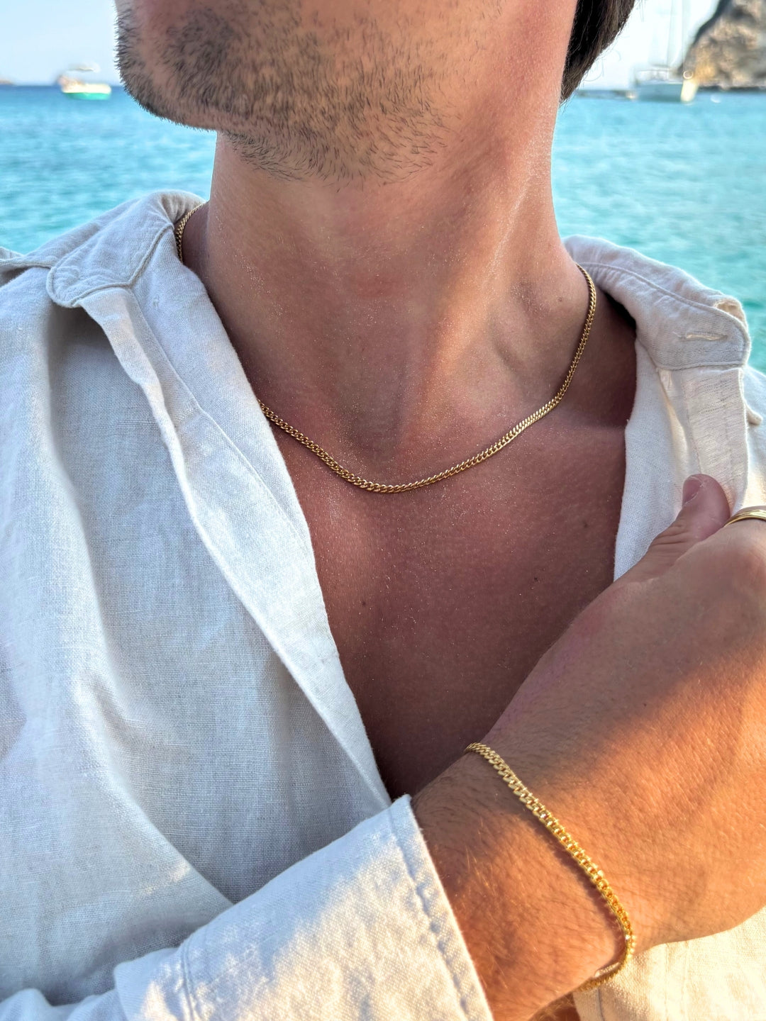 CATENA CUBANA 3MM | Oro 18K