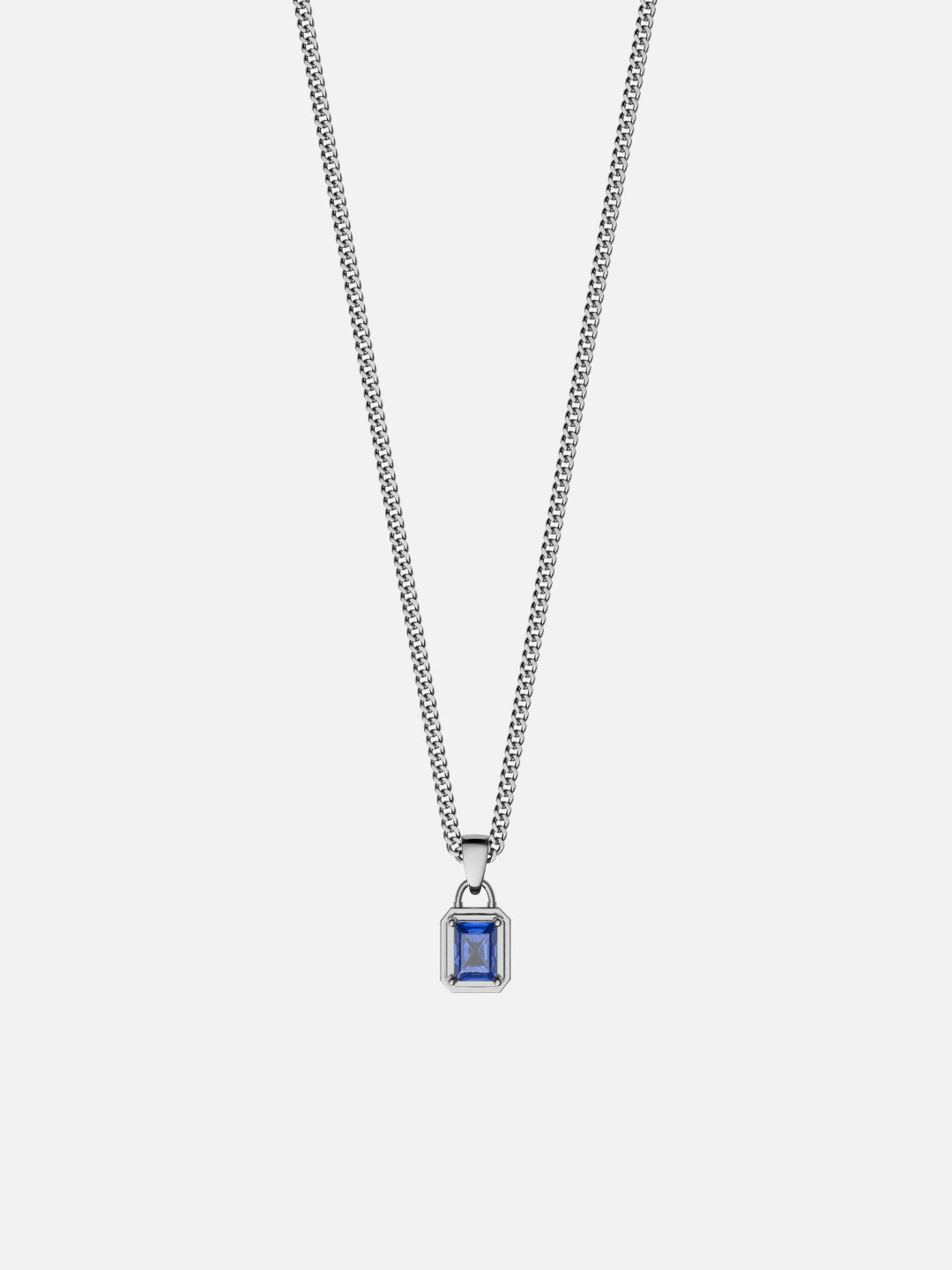 CATENA CON PIETRE PREZIOSE DELL'OCEANO | Argento