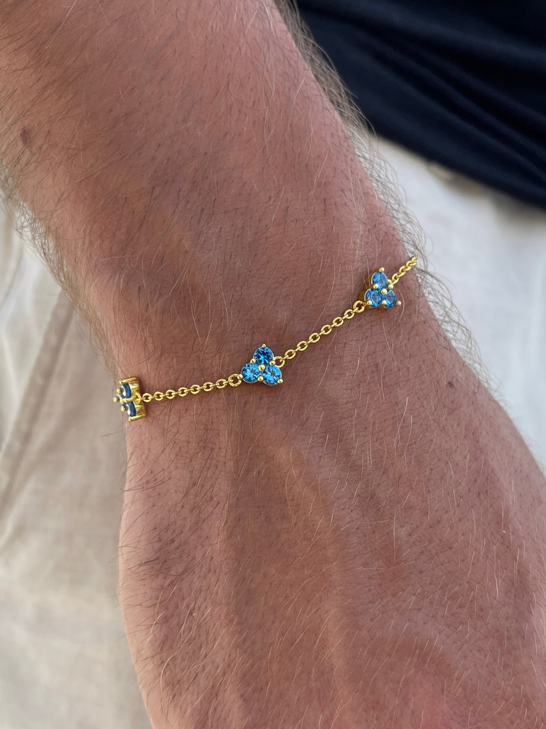 BRACCIALE OCEAN CLOVER | Oro 18 carati