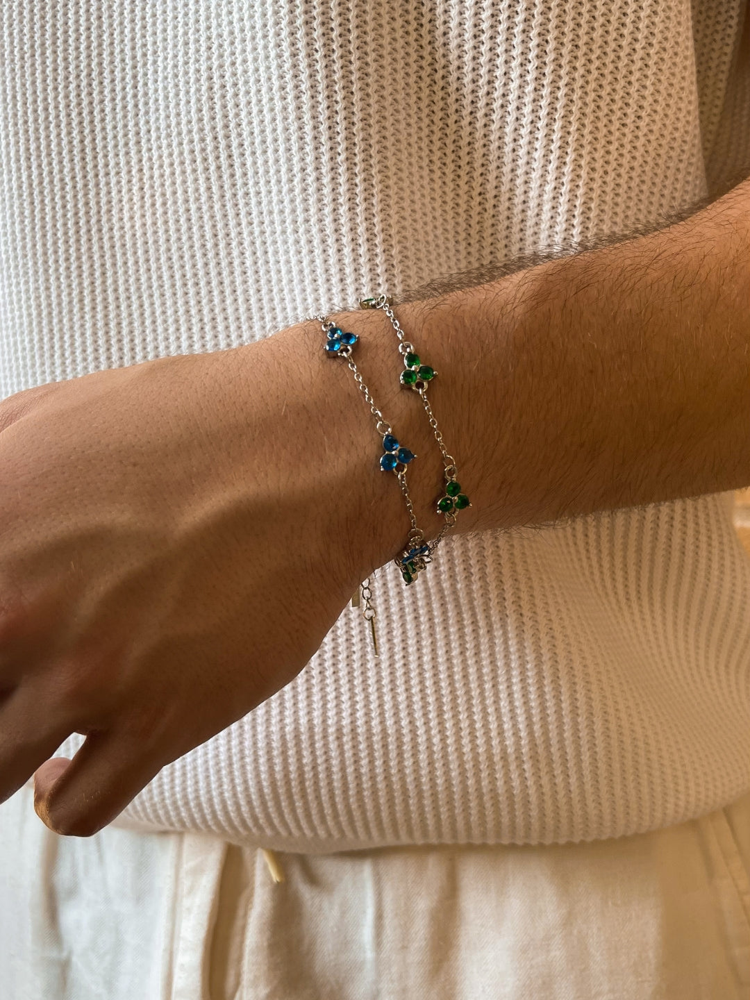 SET BRACCIALE TRIFOGLIO | Argento