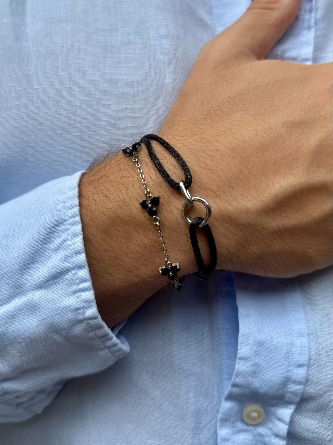 BRACCIALE MIDNIGHT UNITY | Argento