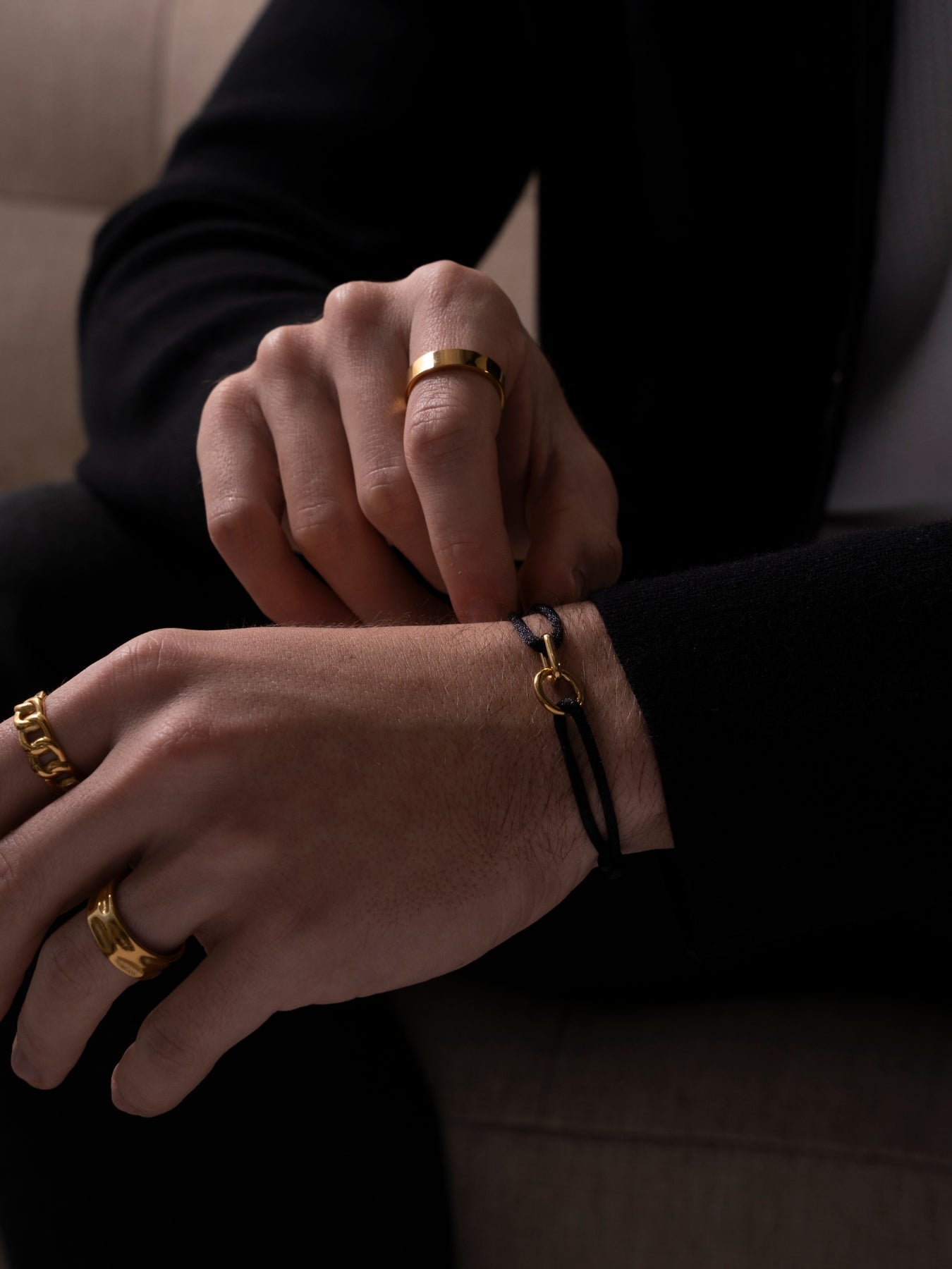 BRACCIALE MIDNIGHT UNITY | Oro 18 carati