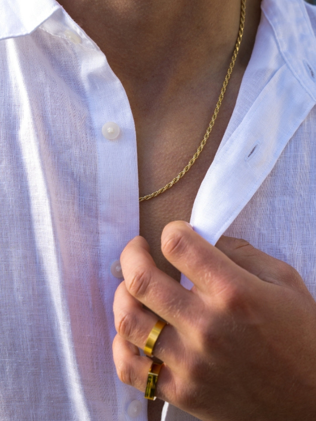 CATENA A CORDA 3 MM | Oro 18K