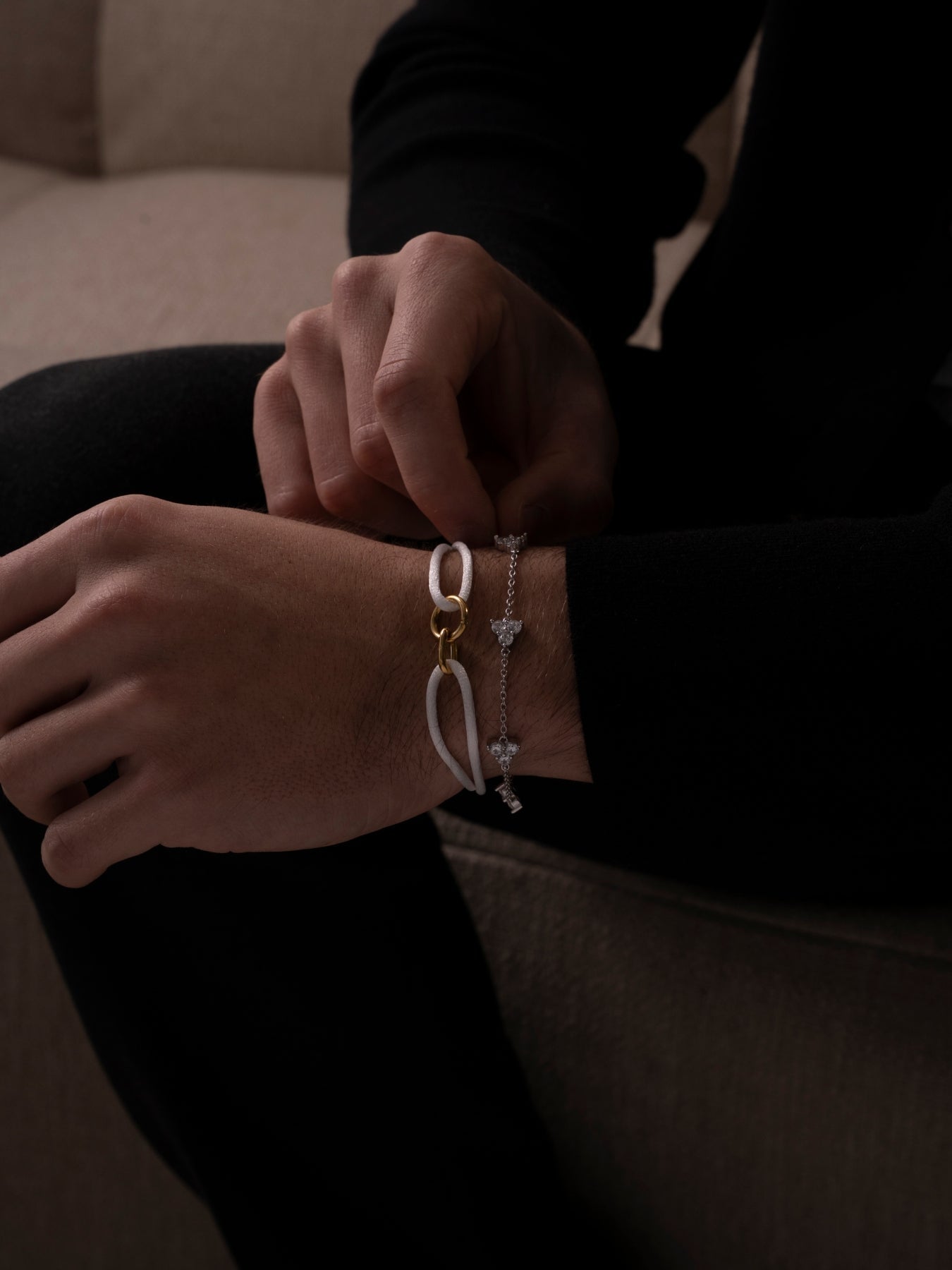 BRACCIALE SNOW UNITY | Oro 18K