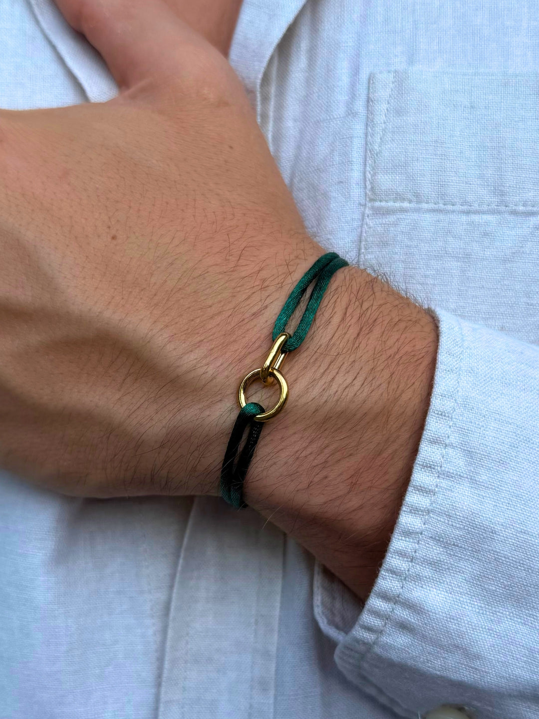 BRACCIALE GREEN UNITY | Oro 18K