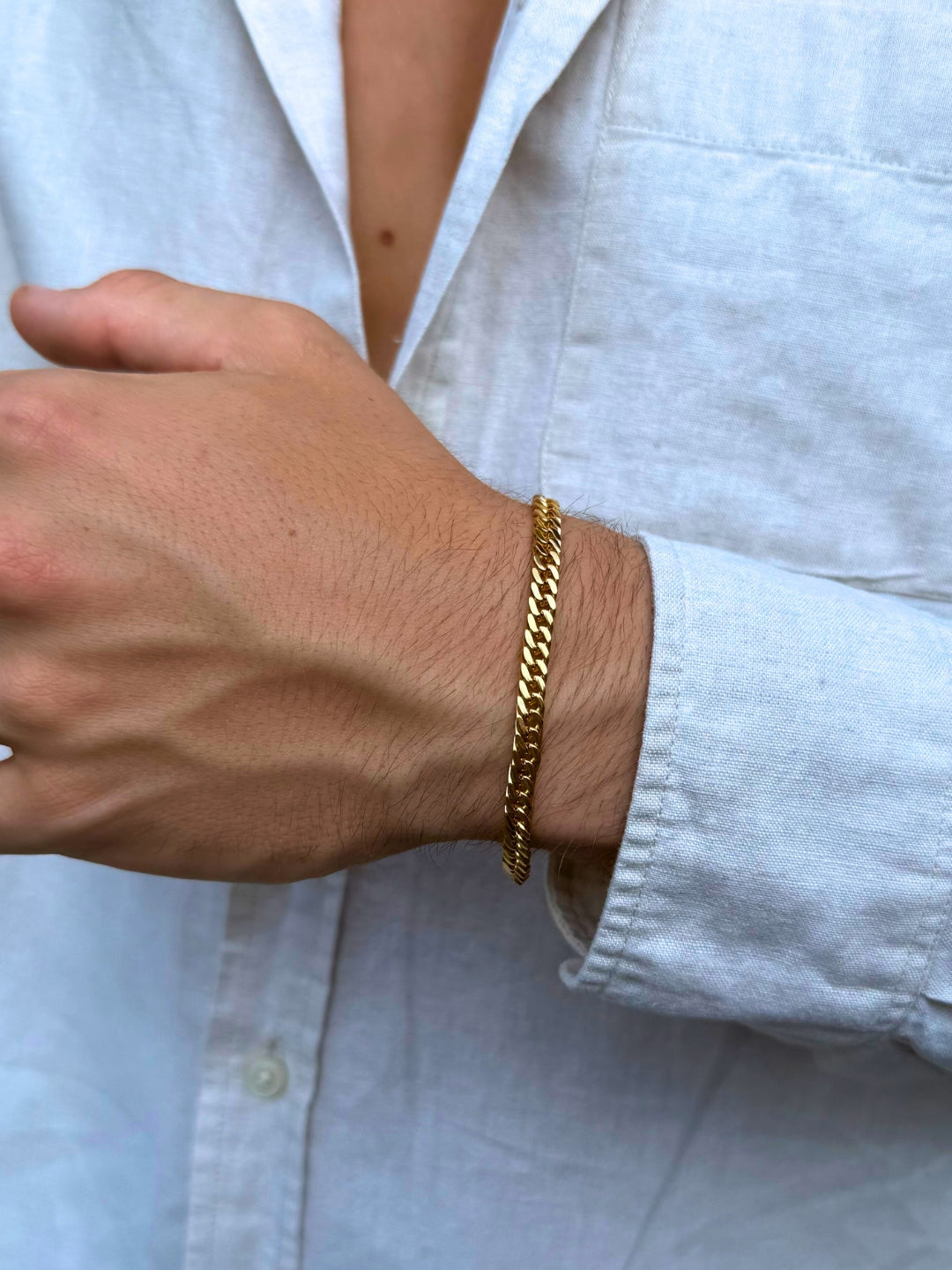 BRACCIALE CUBANO 5 MM | Oro 18K