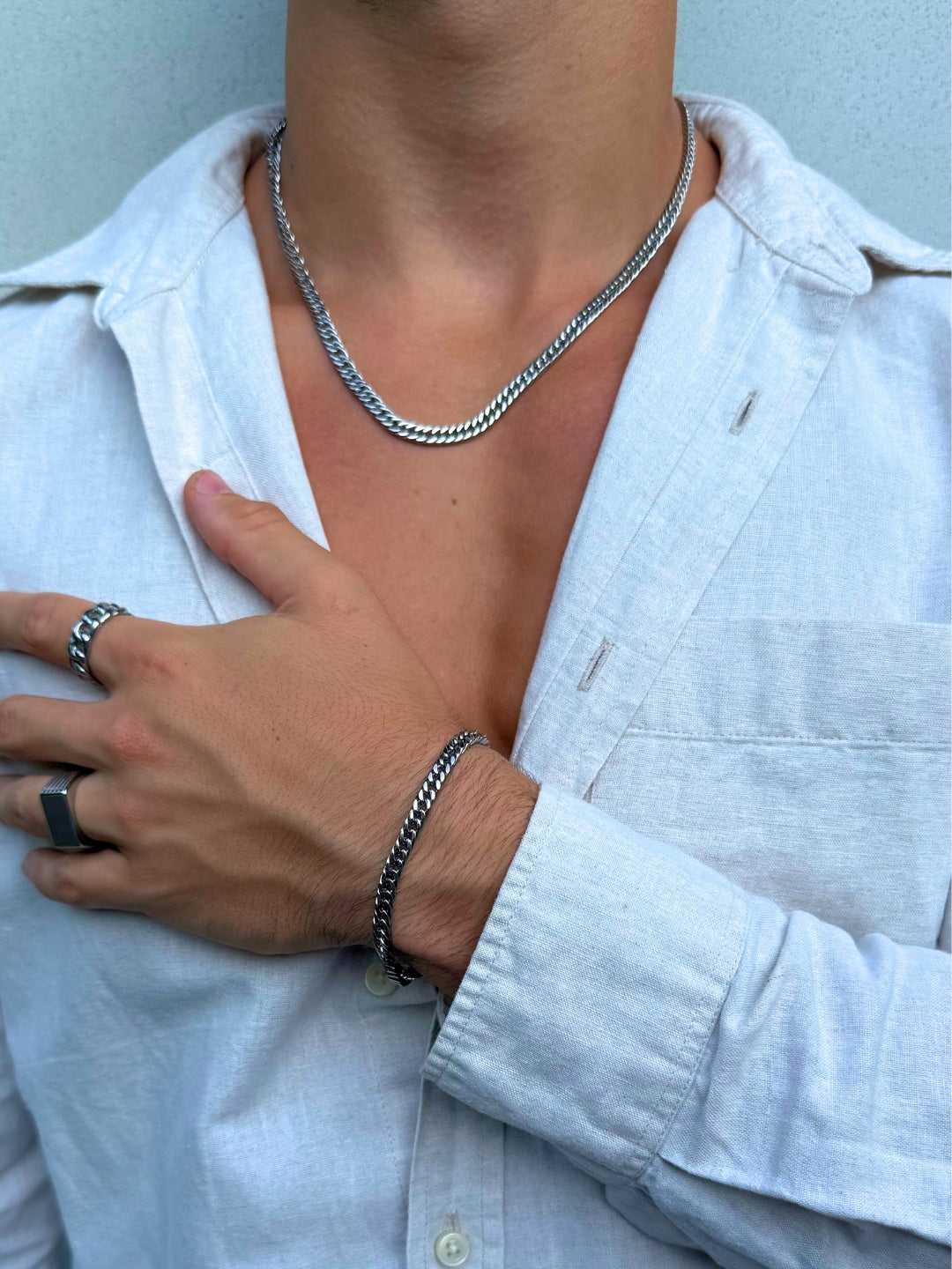 CATENA CUBANA 5MM | Argento