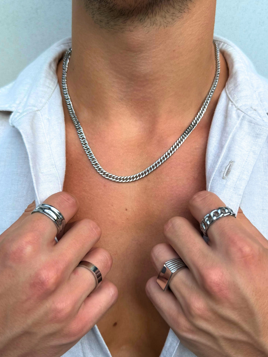 CATENA CUBANA 5MM | Argento