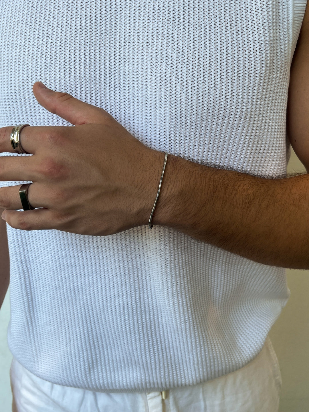 BRACCIALE QUADRATO | Argento